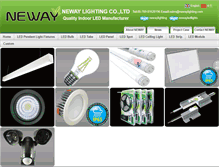 Tablet Screenshot of newaylighting.com